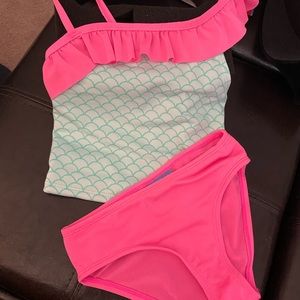 3/25 2 Piece Bathing-suit Set XS 4/5 Pink Blue